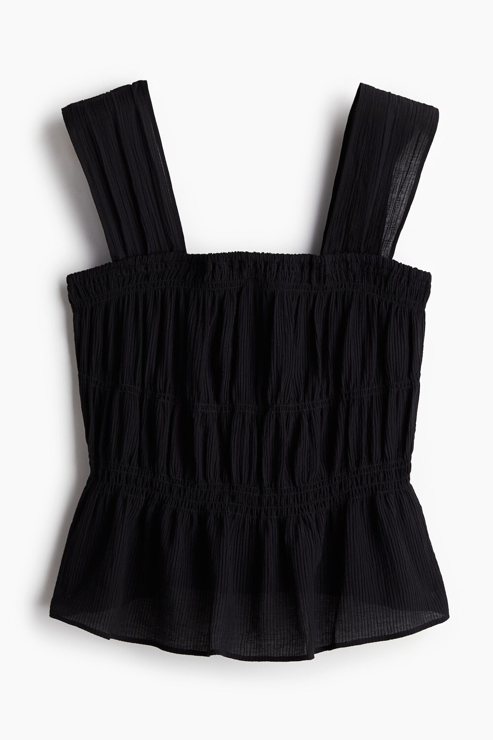 

Топ H&M Crêpe Peplum, черный