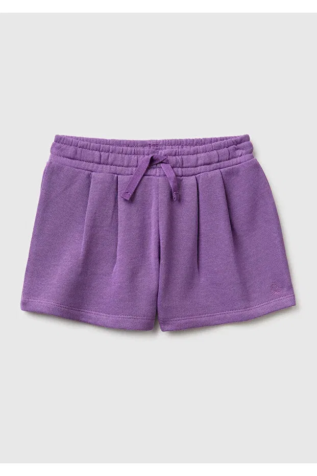 Детские шорты для девочек с принтом United Colors Of Benetton, Purple