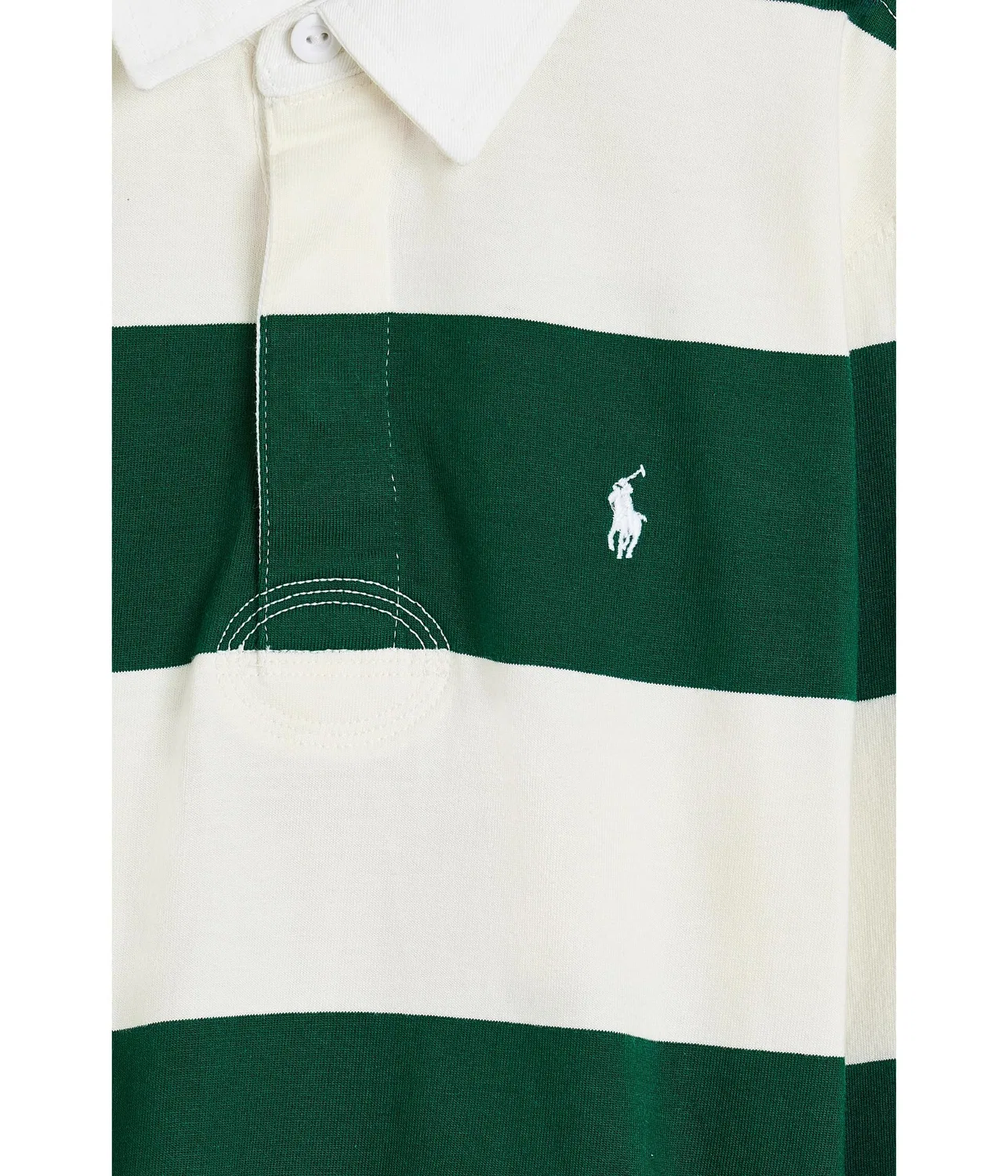 Знаменитая регбийная футболка (для детей постарше) Polo Ralph Lauren Kids, Hunter Green/Nevis — фото 3