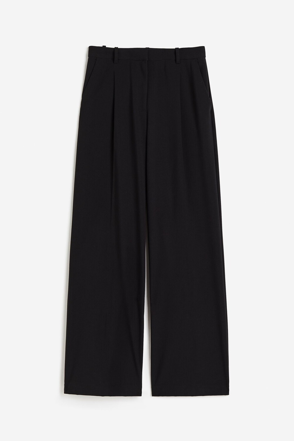 

Брюки H&M Wide-leg, черный