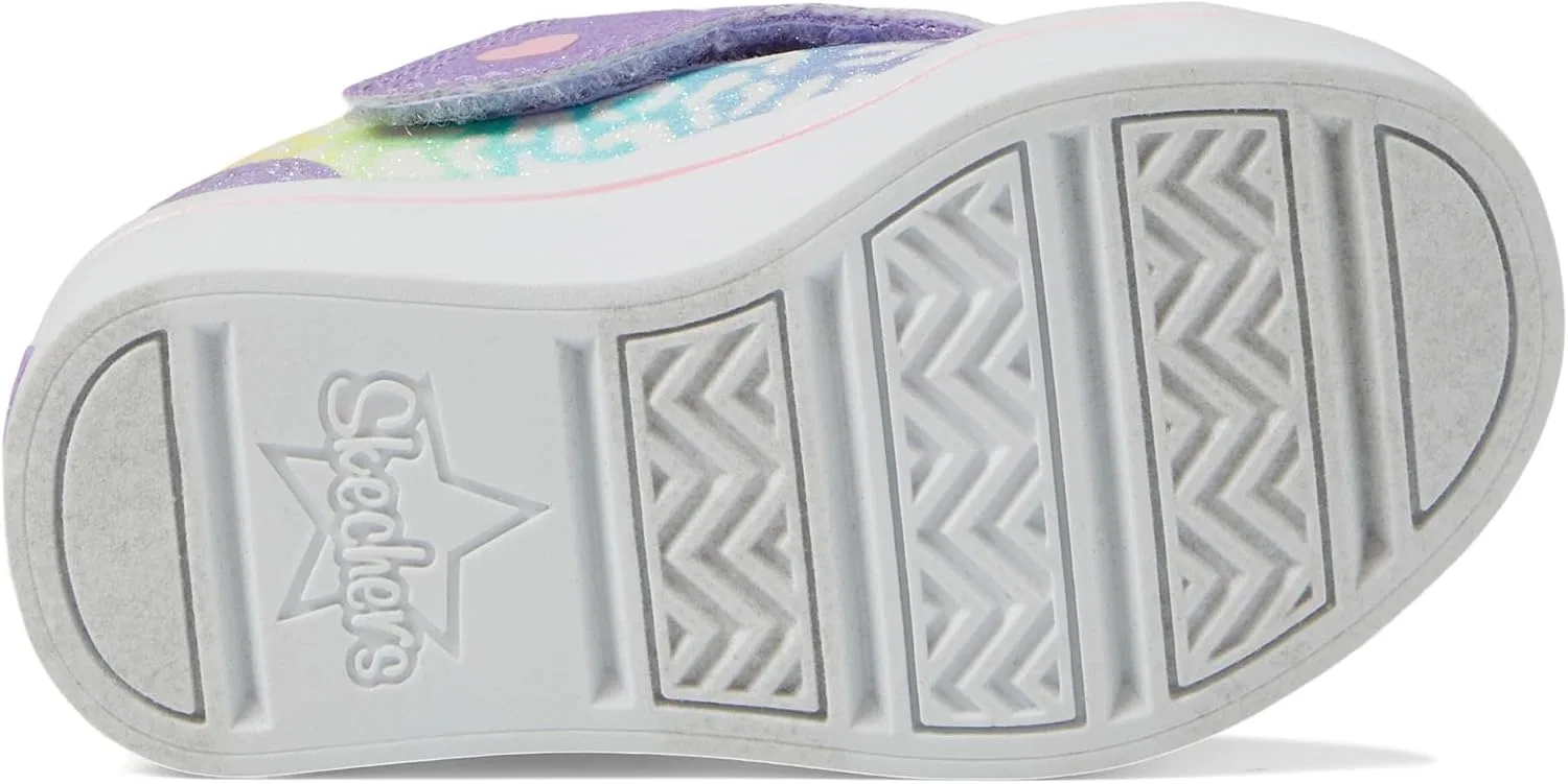 Детские кроссовки для девочек с блестками Twinkle Sparks Skechers, Lavender/Multi — фото 3