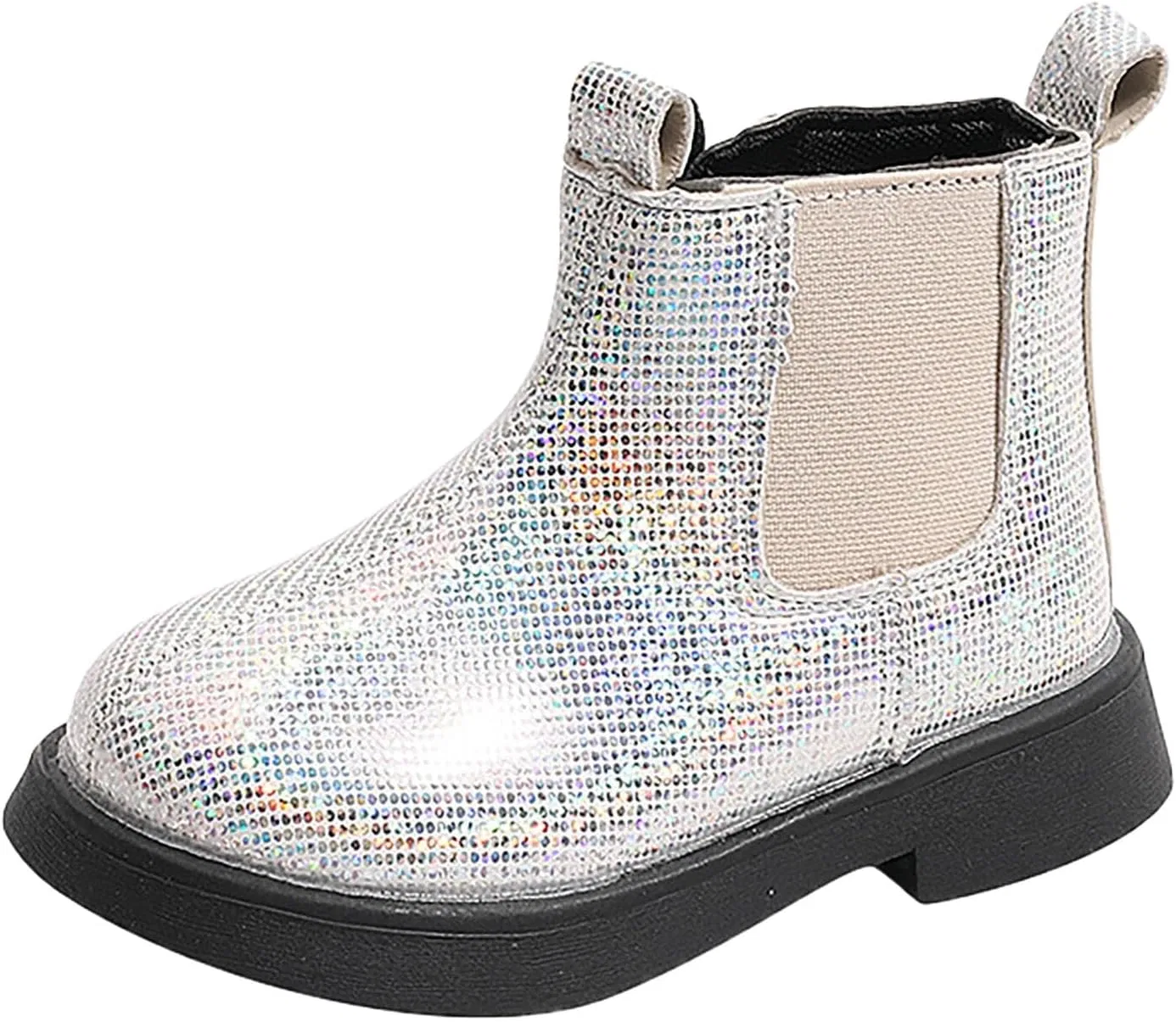 Детские ботинки для девочек с блестками на молнии Leather Dress Booties 3-12 Years