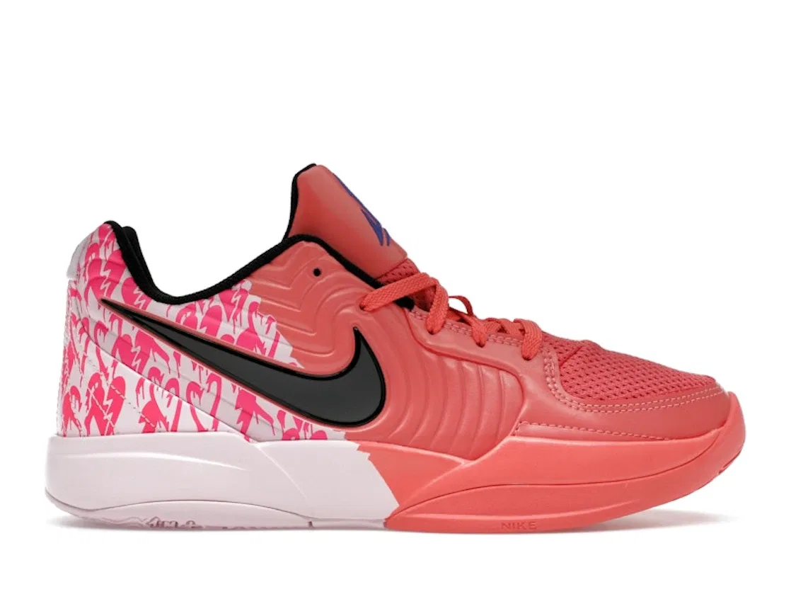 Детские кроссовки для баскетбола Nike Ja 2, Magic Ember/Iron Grey/Pink Foam/Deep Night/Black/Hyper Pink