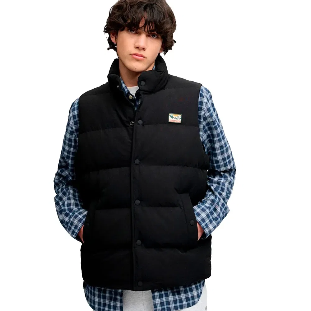 Мужской жилет с воротником Everest Superdry, Black — фото 3