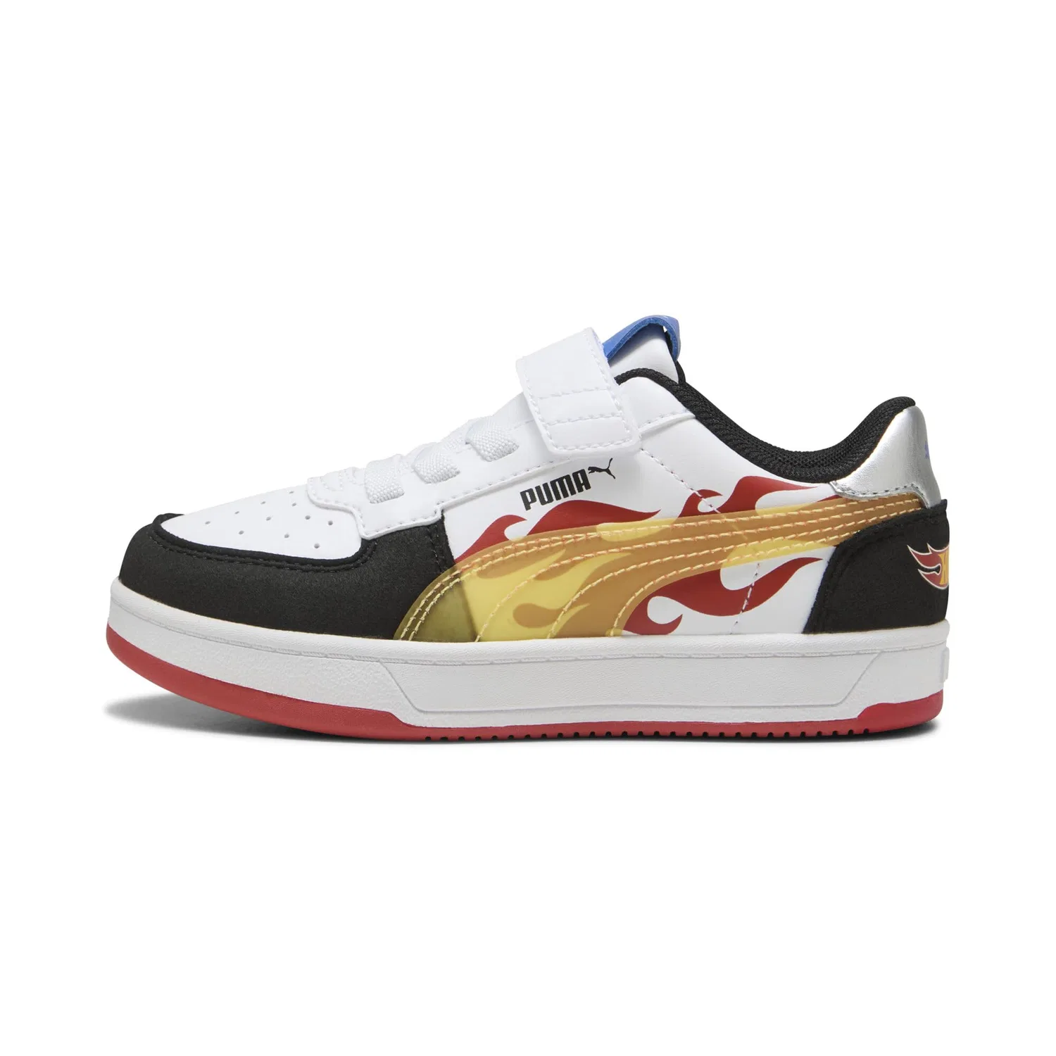 Детские кроссовки для мальчиков с синтетическим верхом PUMA Caven 2.0 Hot Wheels Ac+ Ps PUMA, Black Red Fire White
