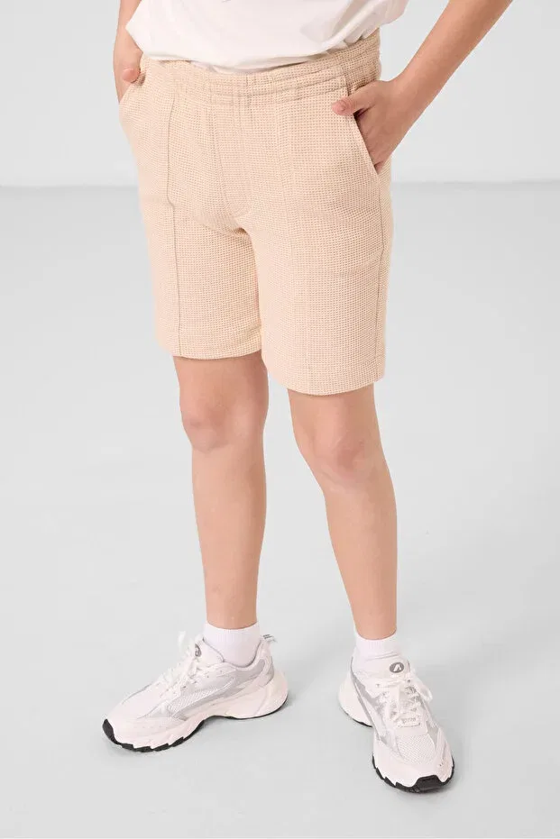 Детские шорты для мальчиков хлопковые Tommy Life, Beige — фото 3