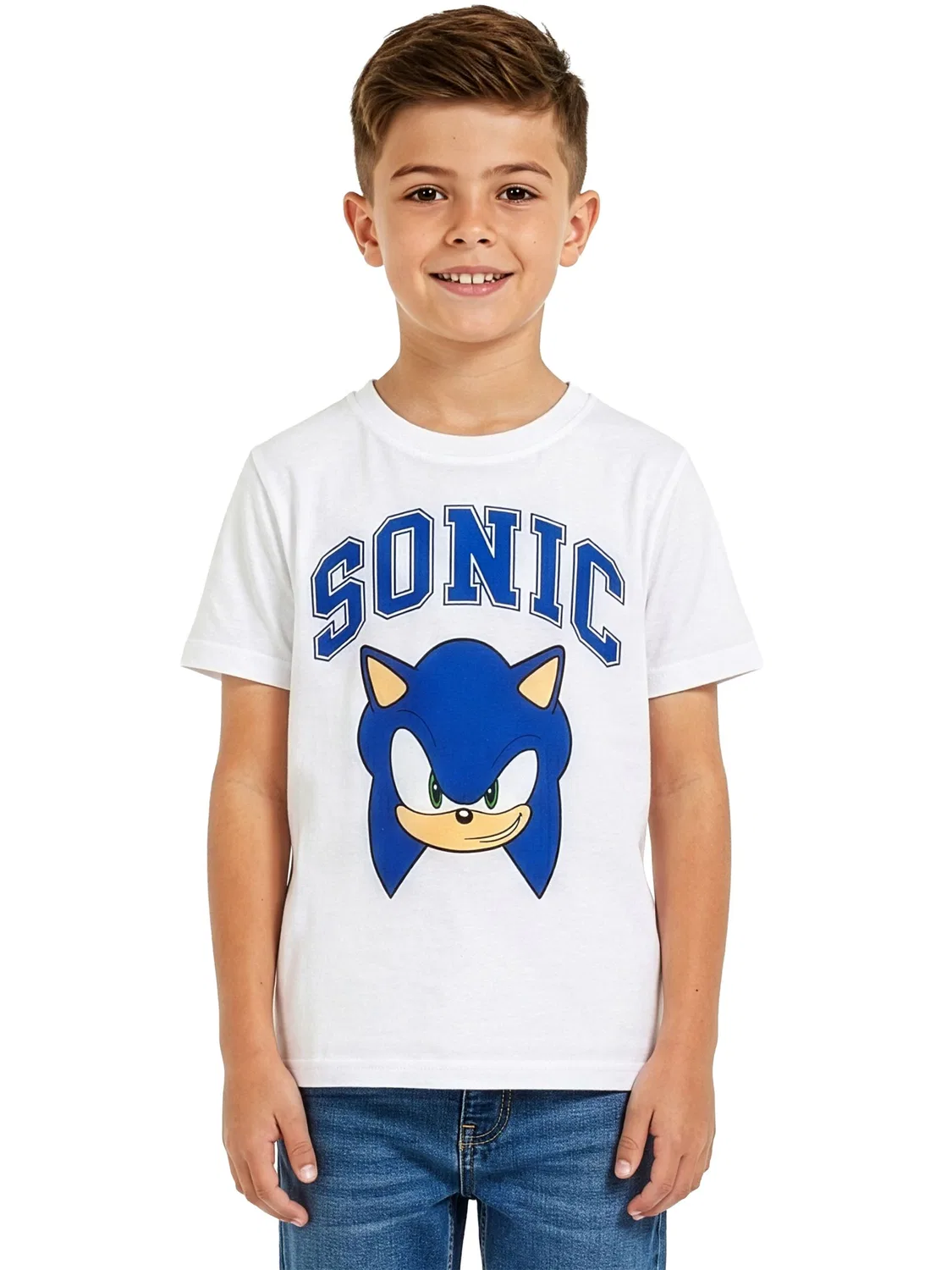 Футболка с принтом Sonic The Hedgehog Character, белый