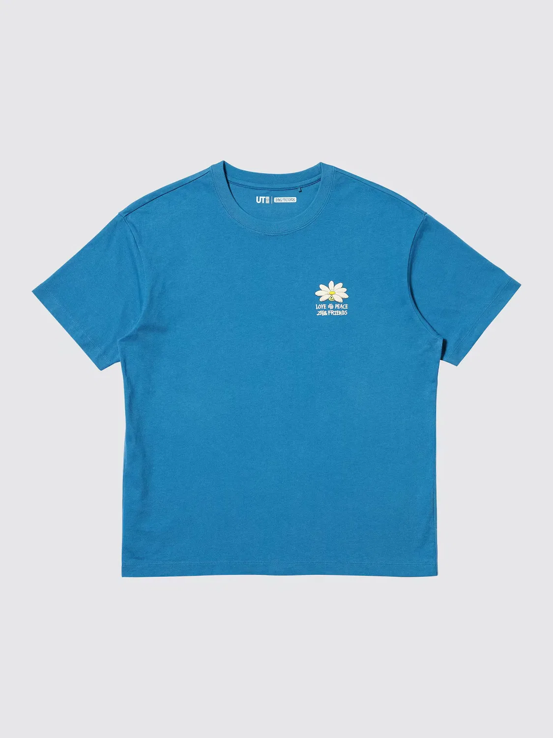 Футболка Uniqlo Zo&Friends, с графическим принтом, синий — фото 4