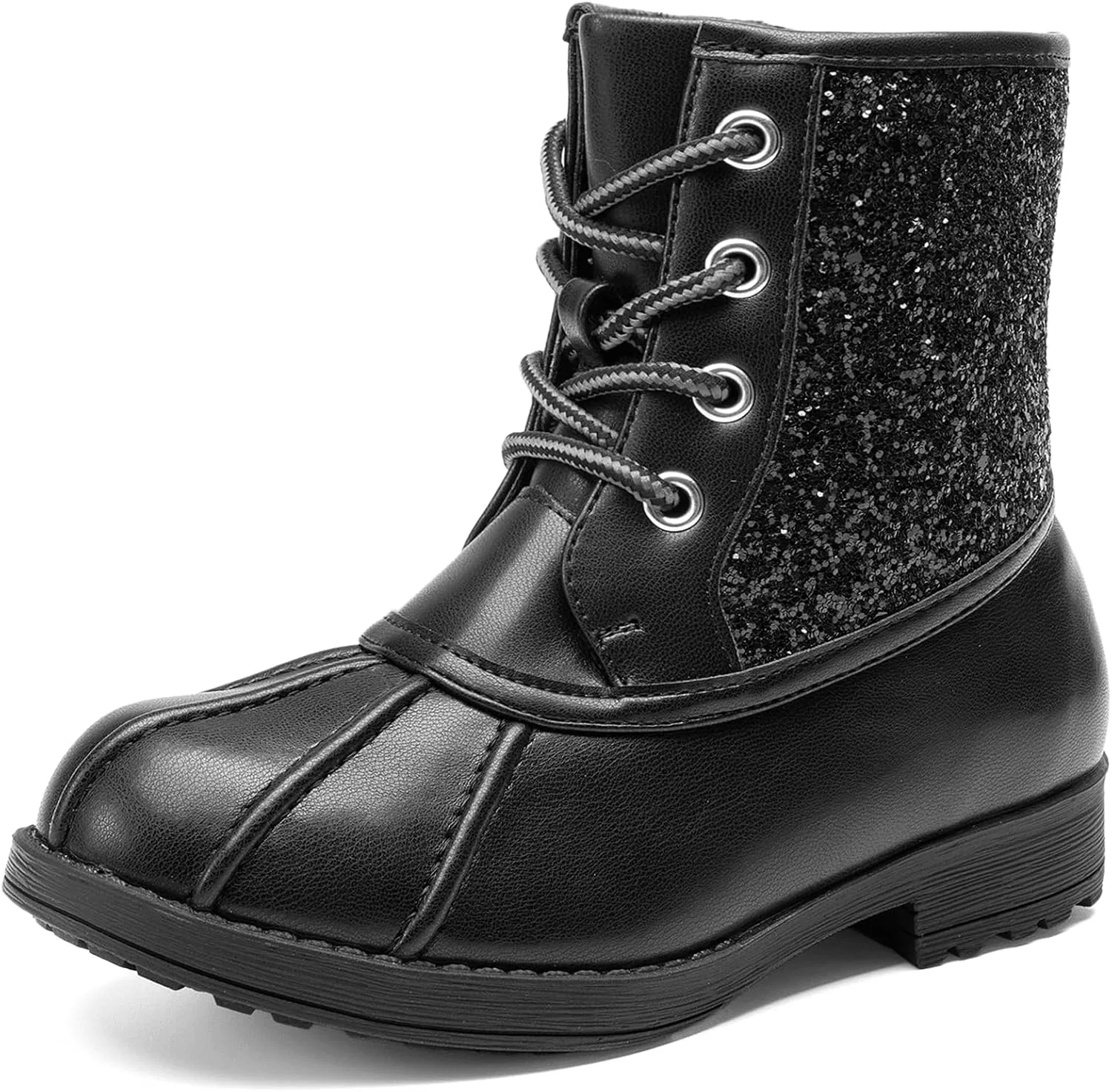 Детские ботинки для девочек с блестками DREAM PAIRS, All Black