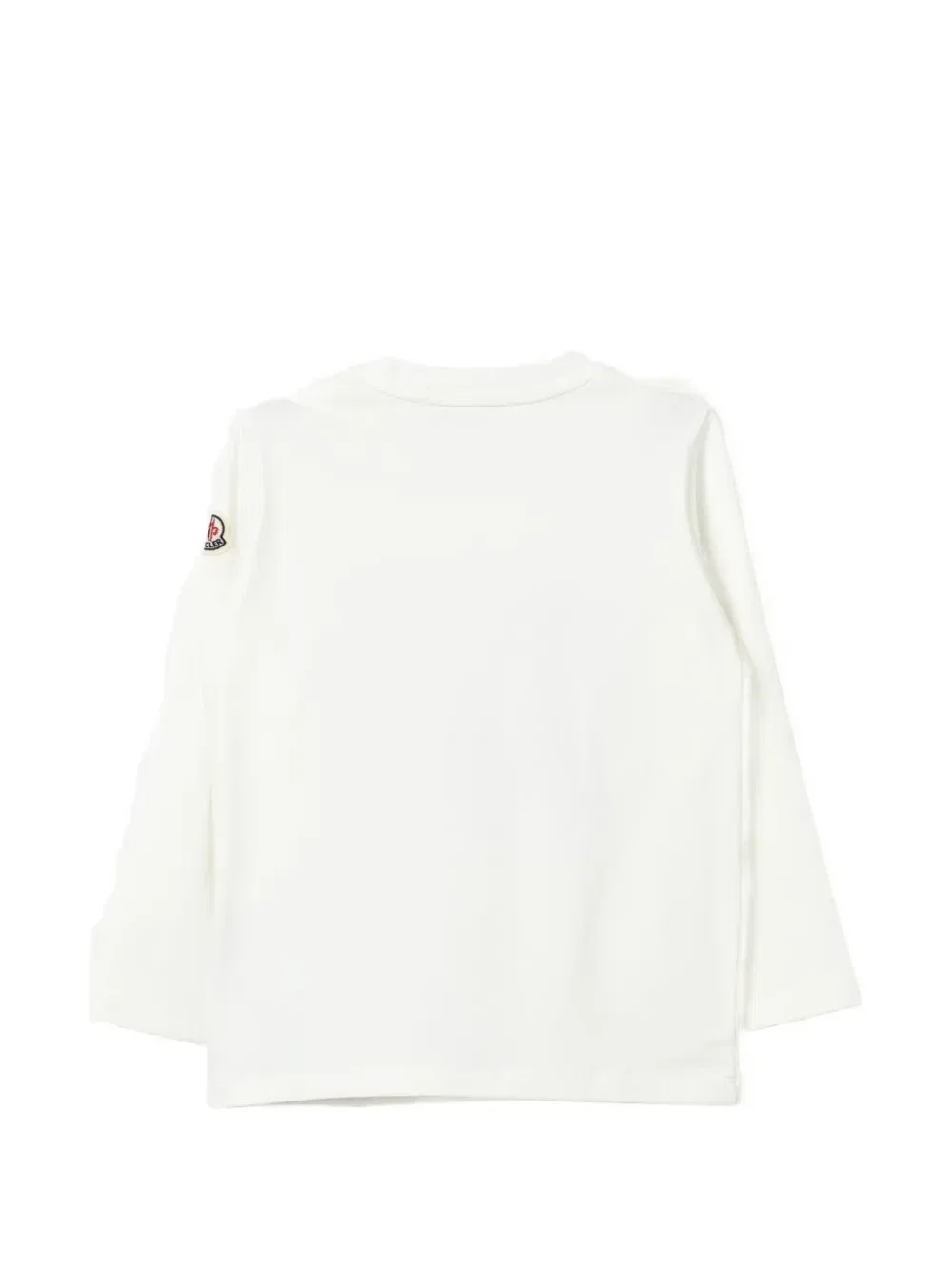 Футболка с длинными рукавами и логотипом Moncler Enfant, белый — фото 2