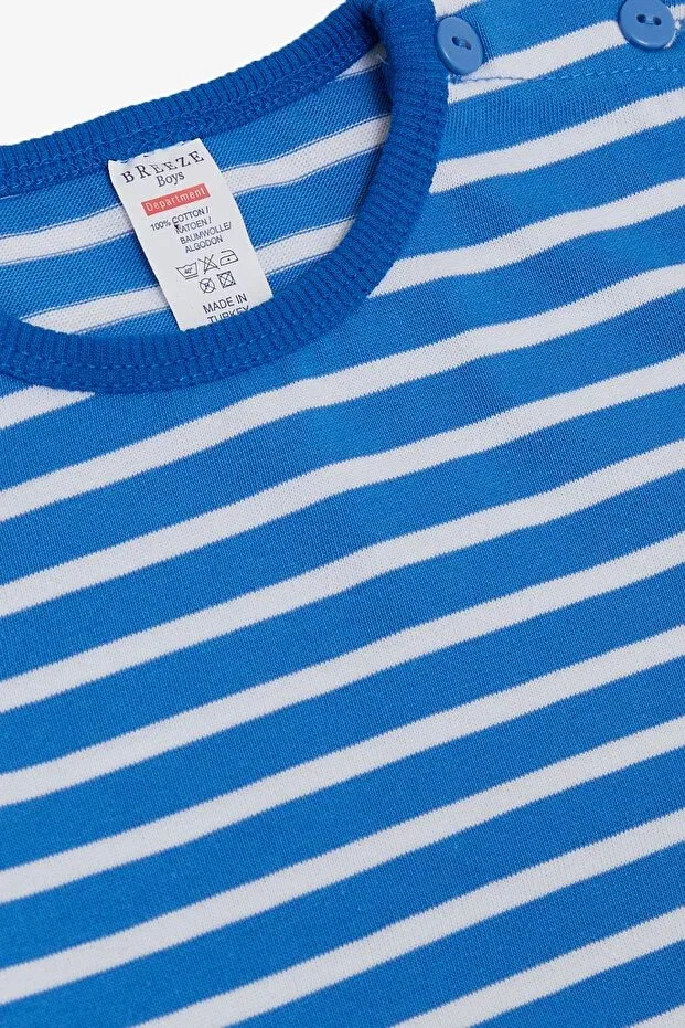 Детская футболка для мальчиков с длинным рукавом Breeze, Saks Blue — фото 3