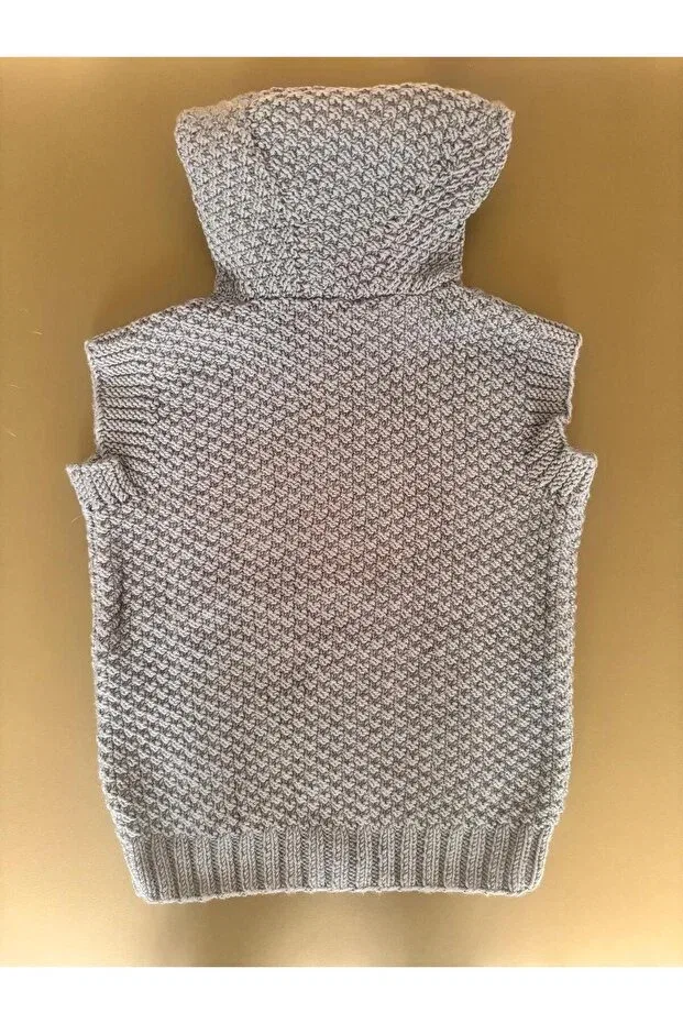 Детский кардиган с косами для новорожденных Sorshop, Gray — фото 2