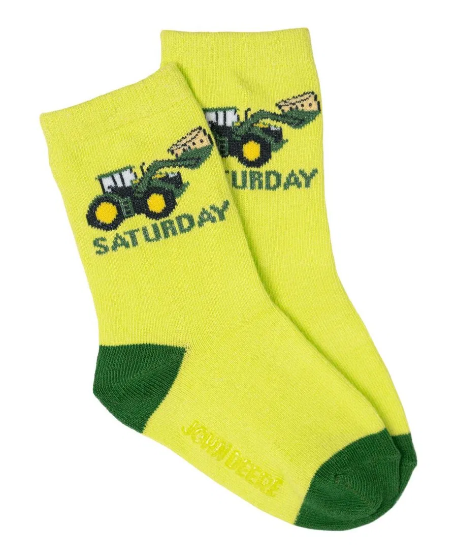 Комплект из 7 пар носков с нескользящей подошвой John Deere, Days Of The Week Multi — фото 3