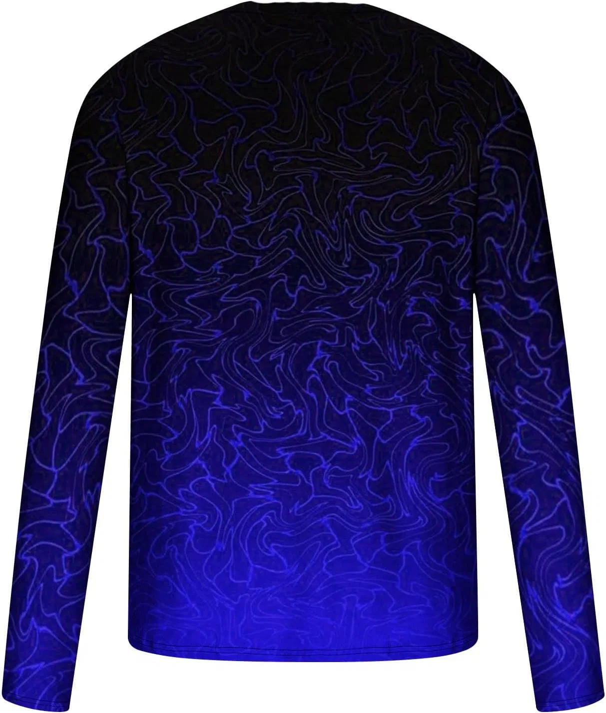 Мужская градиентная футболка с длинным рукавом, Dark Blue — фото 2