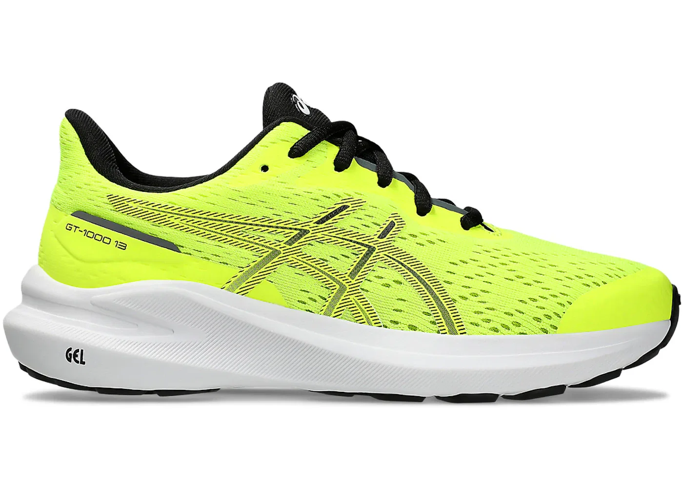 Детские кроссовки для бега с поддержкой GT-1000 13 ASICS, Safety Yellow/Black