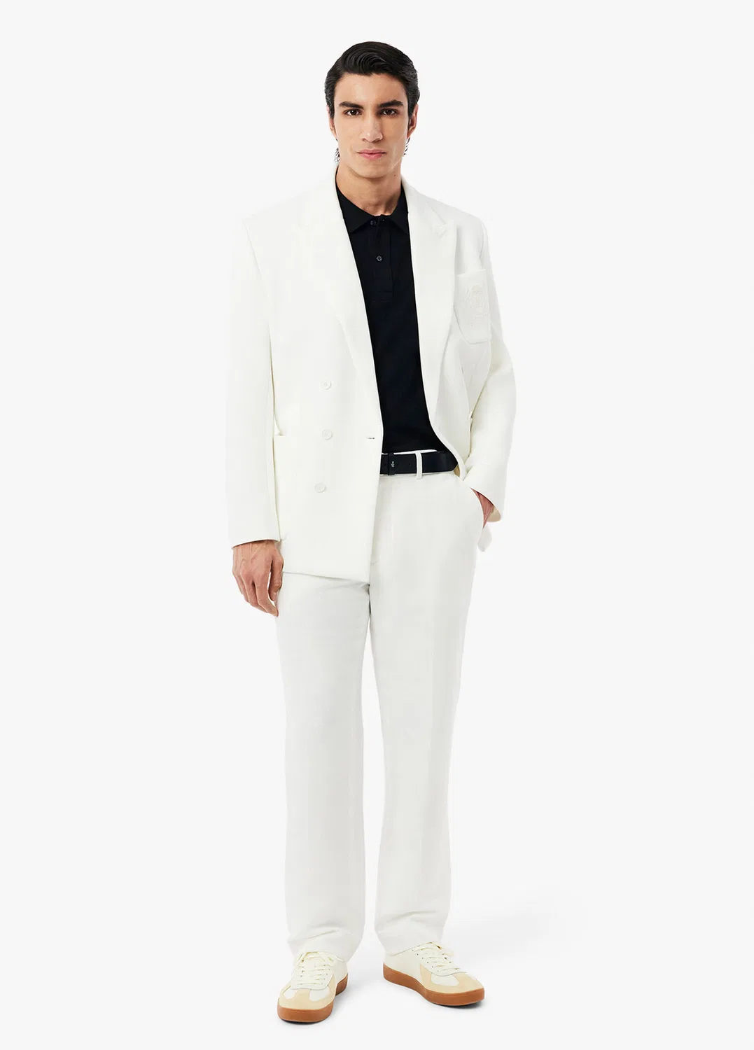 Поло Lacoste L.12.12 Slim Fit, черный — фото 4