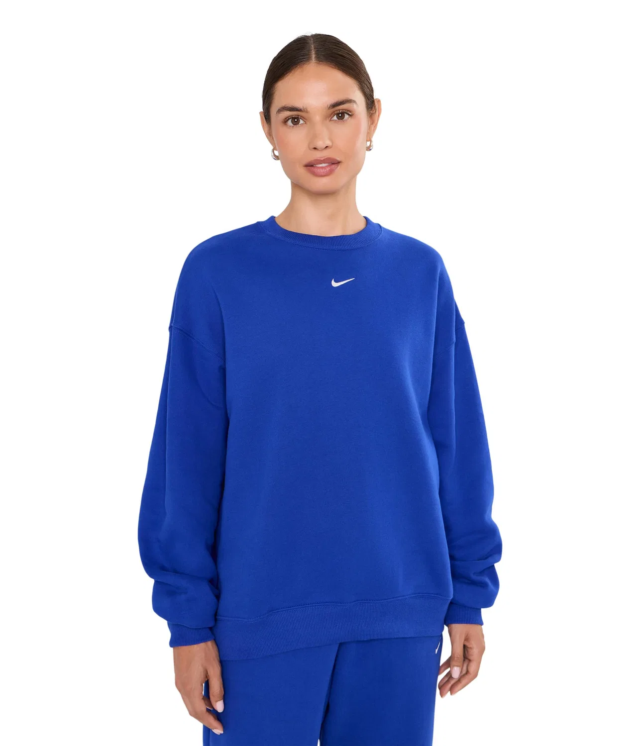Толстовка Studio Fleece средней плотности с круглым вырезом свободного кроя Nike, Old Royal/Sail