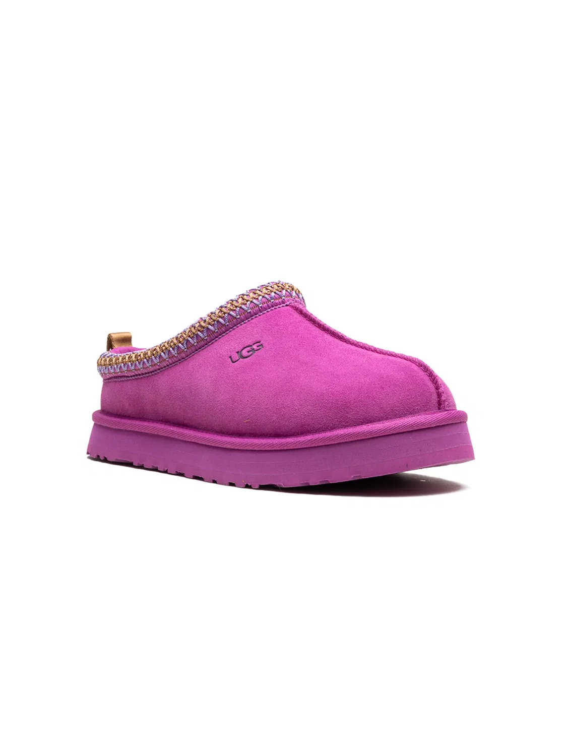 UGG Тапочки Tazz розовые с плетеным кантом