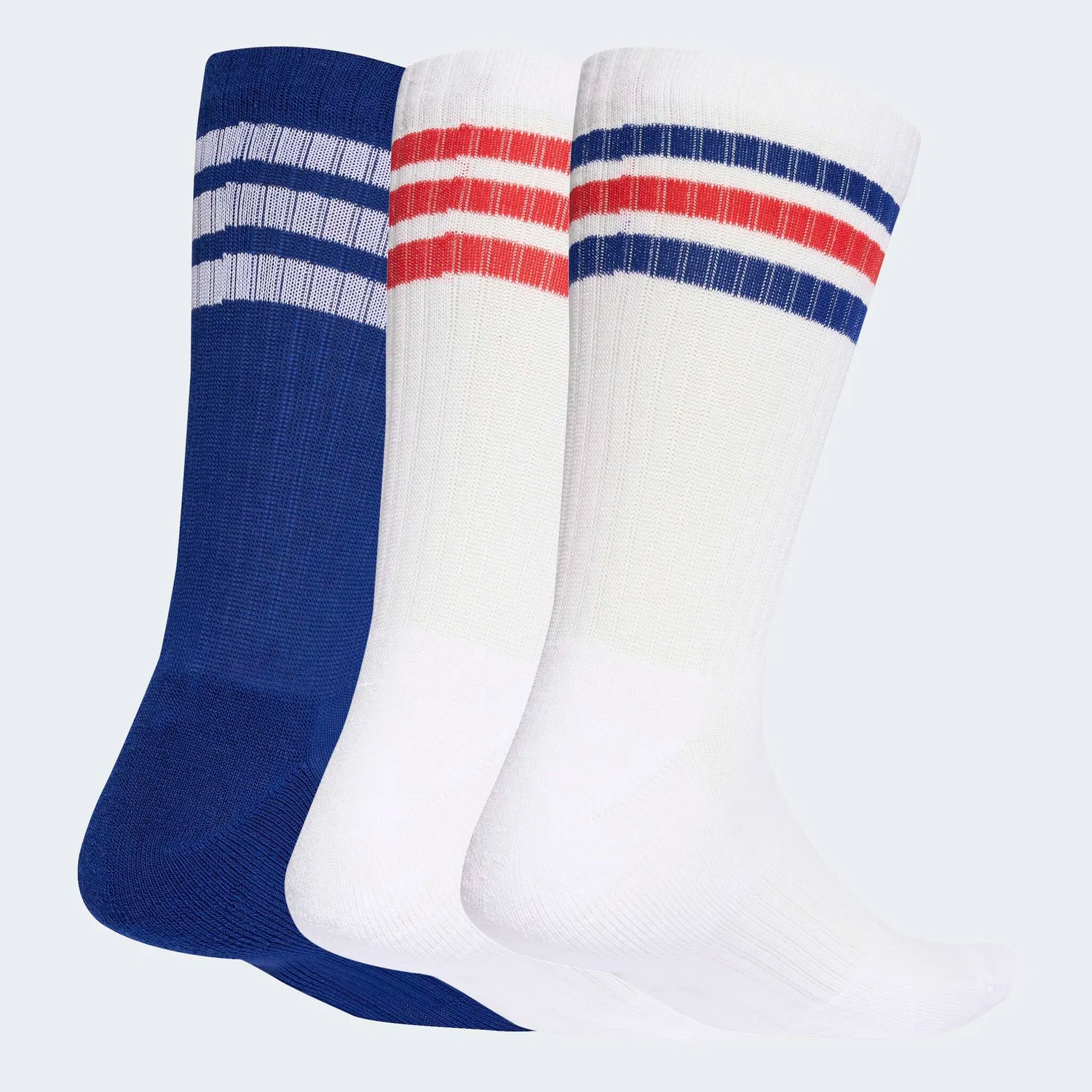 Женские носки с мягкой подкладкой, 3 пары Adidas Performance, White/Mystery Ink/Pure Ruby — фото 2