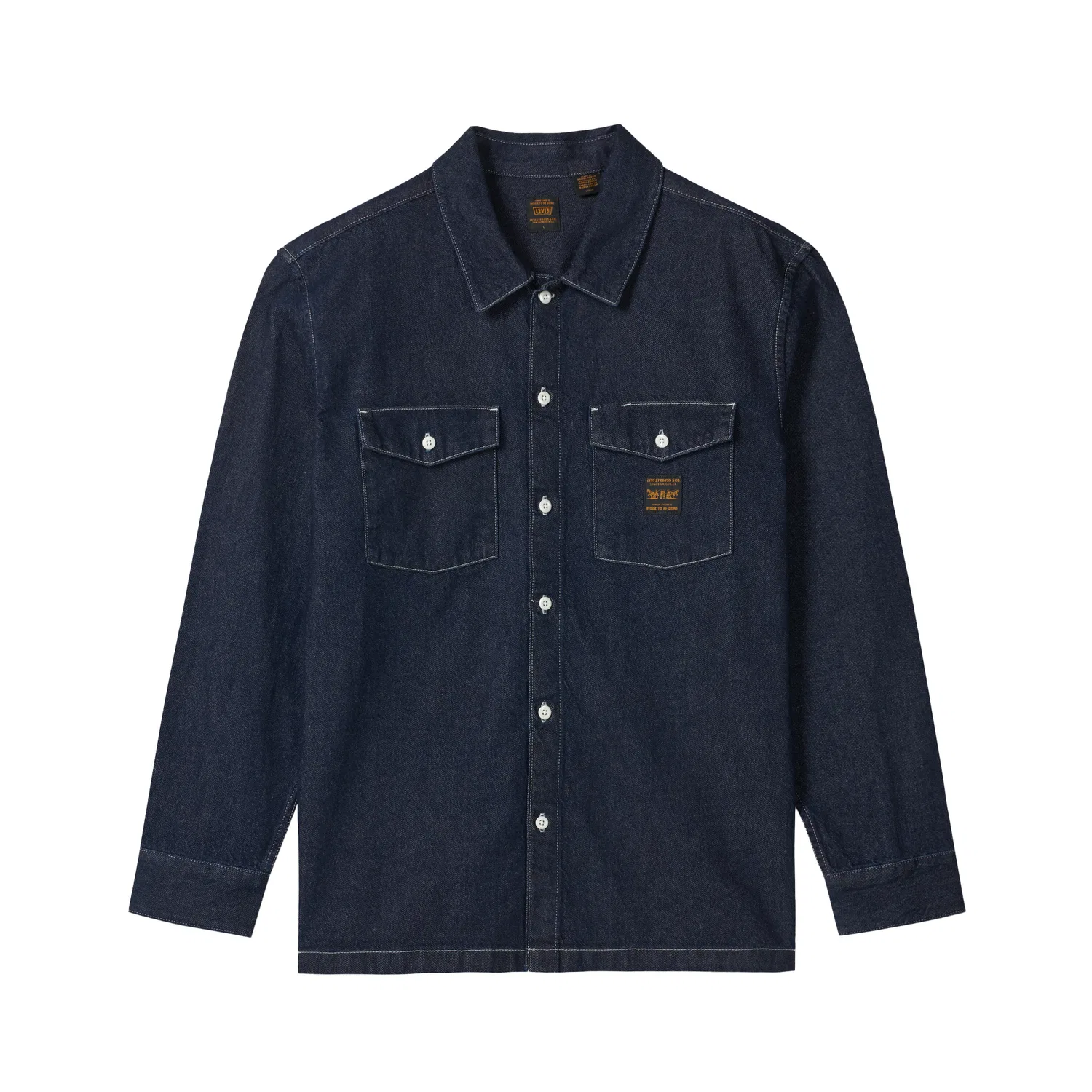 Женская рубашка с лацканами Dark Blue Levis