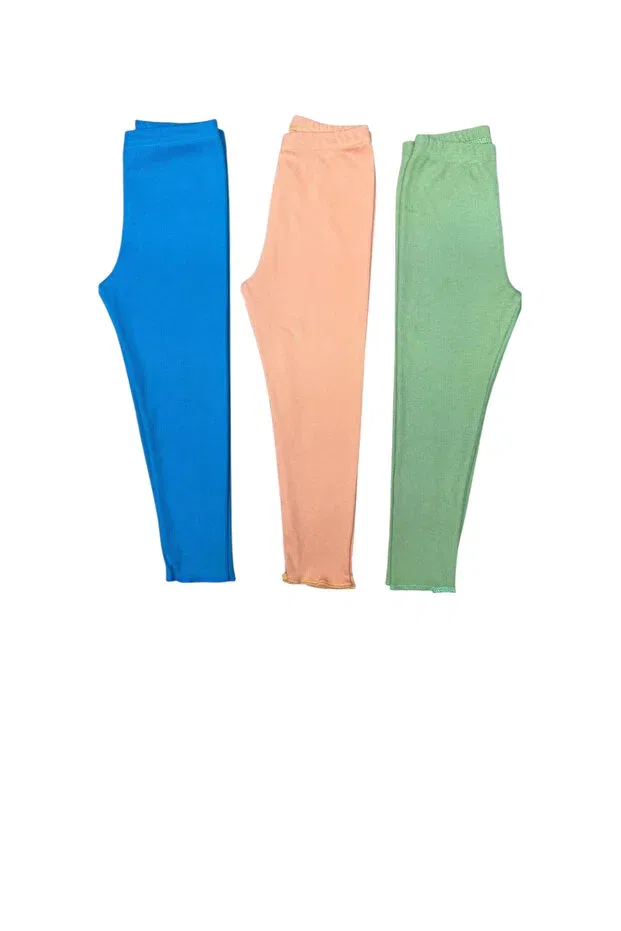 Детские леггинсы для девочек хлопковые Camisole Long Leggings Fun, Blue