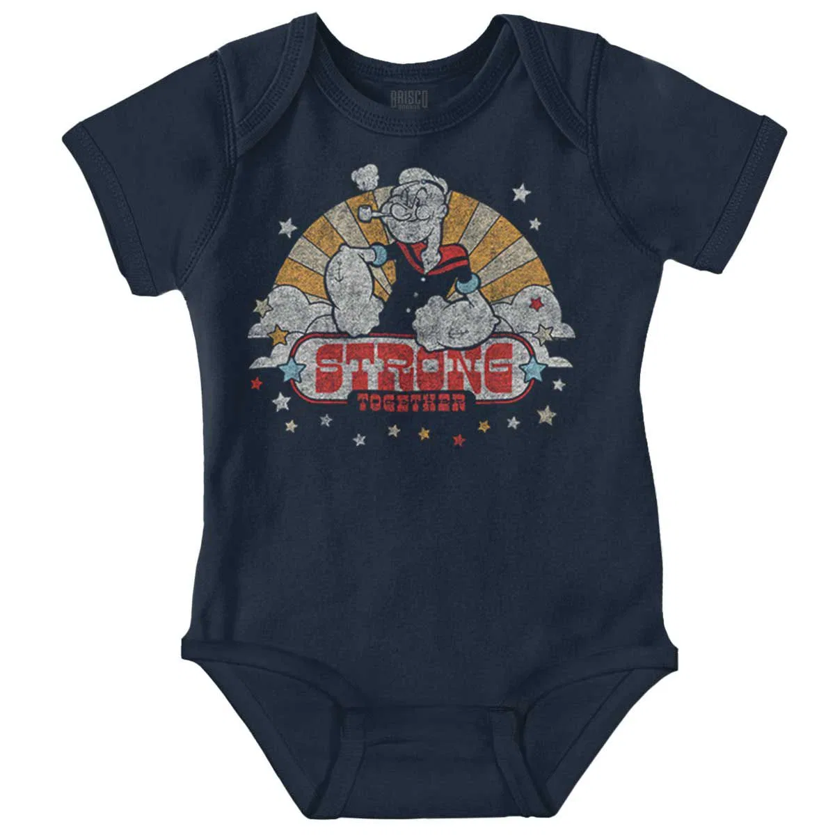 Детское боди-комбинезон с коротким рукавом Popeye Strong Together Brisco Brands, Navy