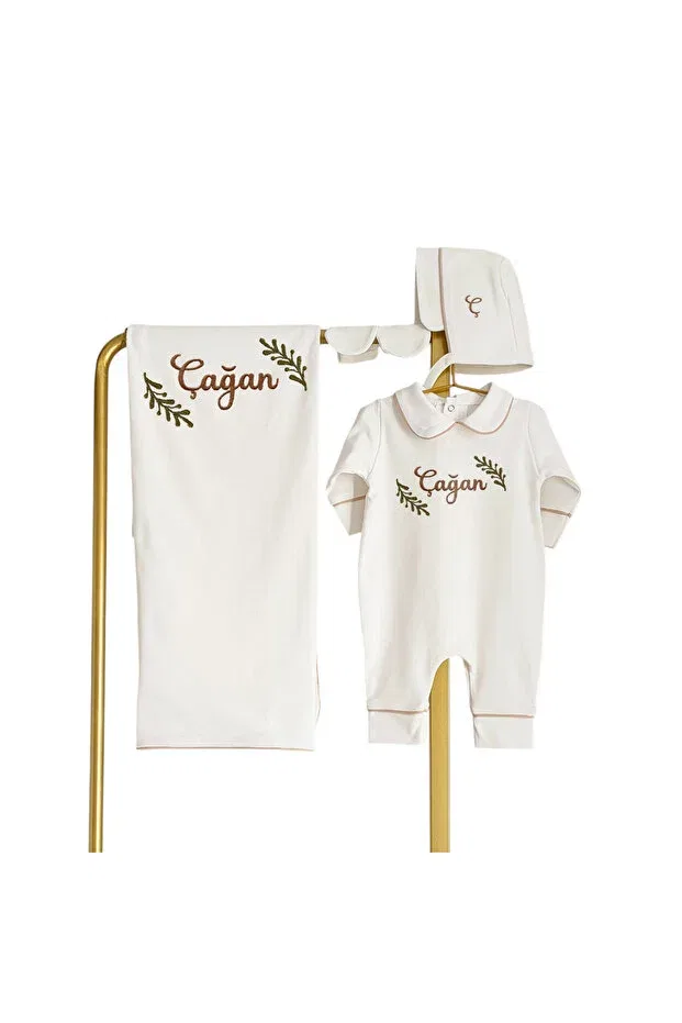 Детский комплект для новорожденных хлопковый Nature Themed 4 Piece Newborn Set Mis Bebe Minik Insanların Sarayı, Model-1
