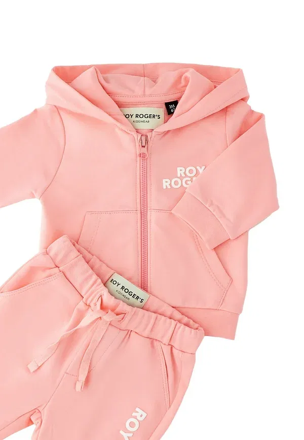 Костюм спортивный из двух предметов, хлопок, Two-piece jogging suit unisex set, Roy Rogers, Pink Bubble, розовый — фото 3