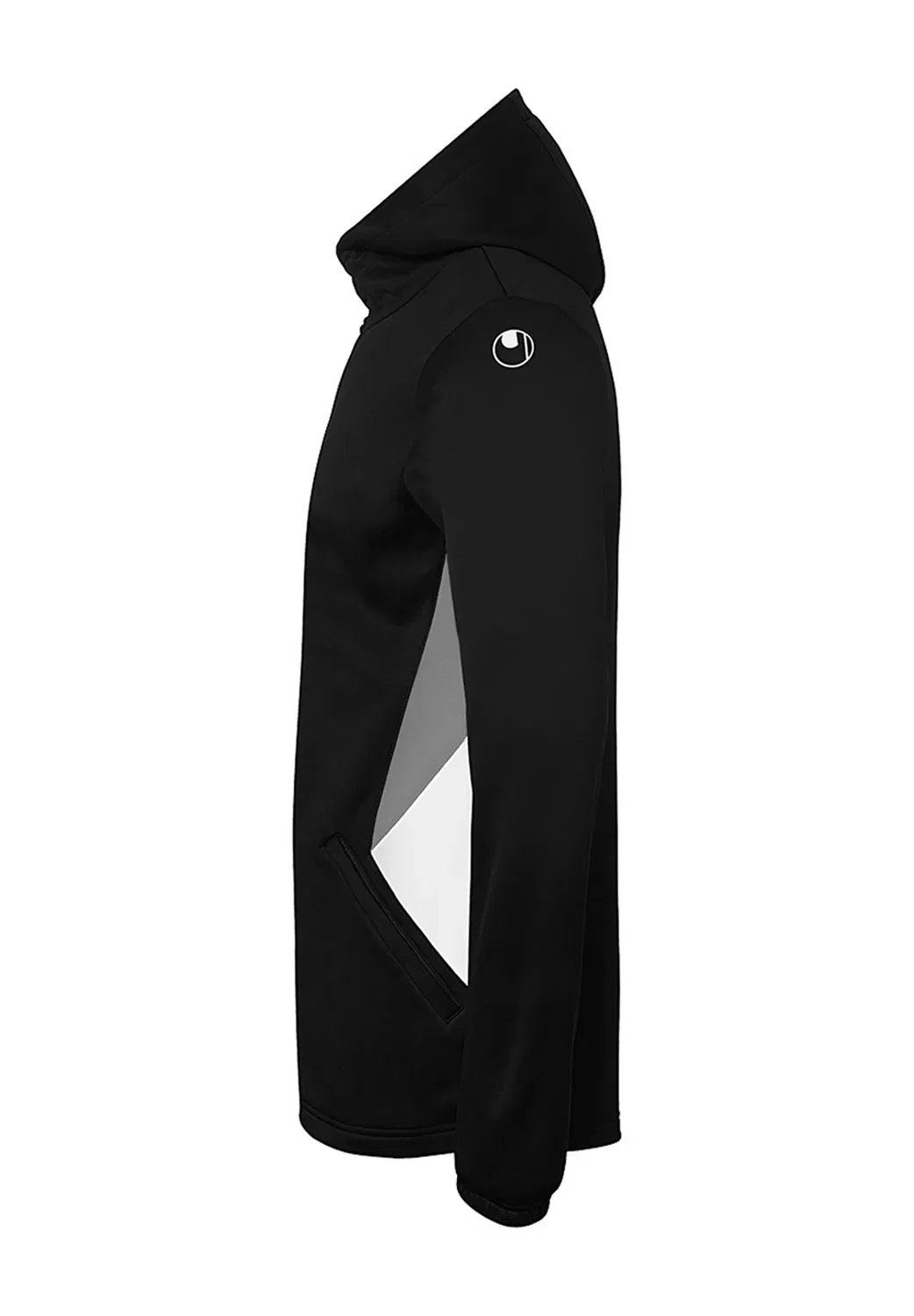 Trainingsjacke equipe 29 multi hood unisex - тренировочная куртка Uhlsport, Schwarz Weiß Steingrau — фото 4