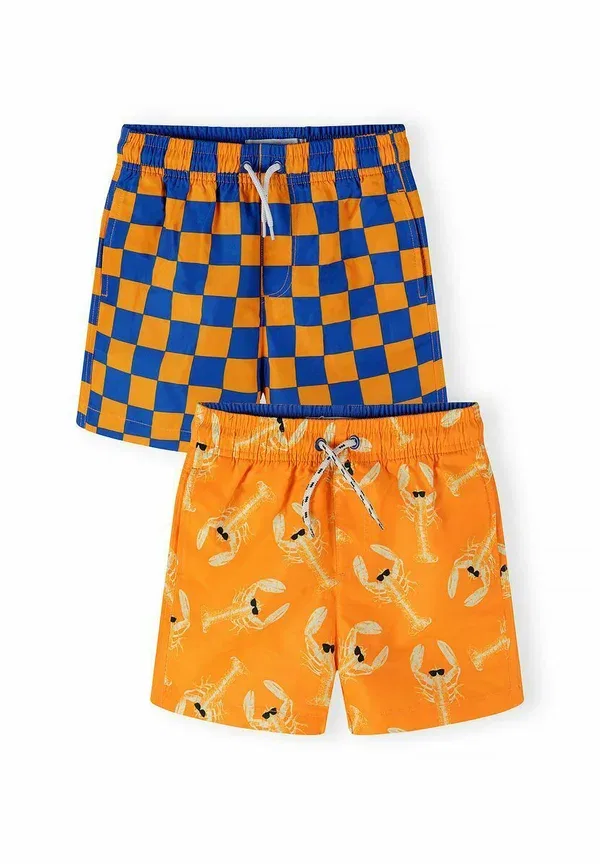 Плавки комплект 2 шт с карманами, дышащие, Minoti, Orange, Royal Blue, синий/оранжевый