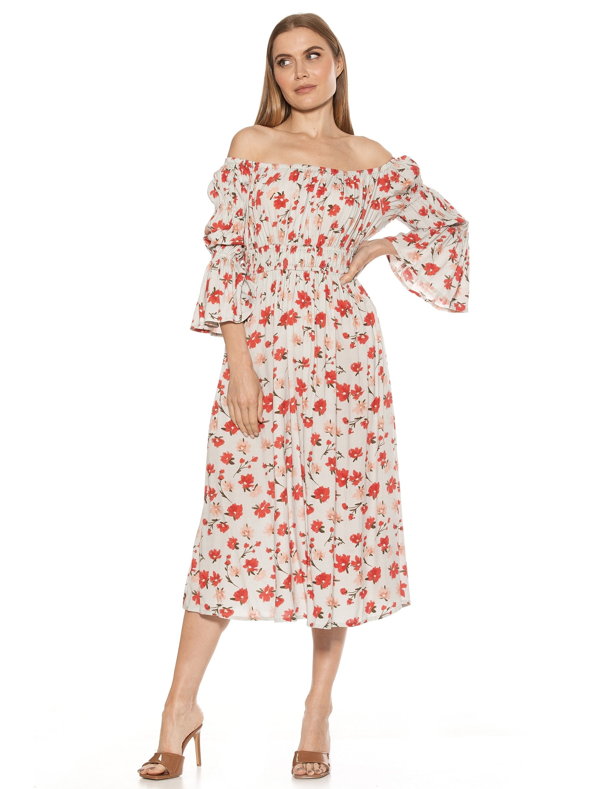 

Платье миди Рей ALEXIA ADMOR, цвет mint floral
