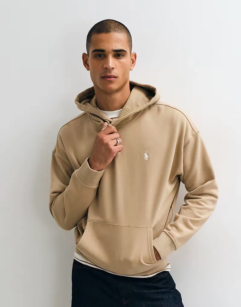 Толстовка Polo Ralph Lauren с логотипом на спине, бежевый