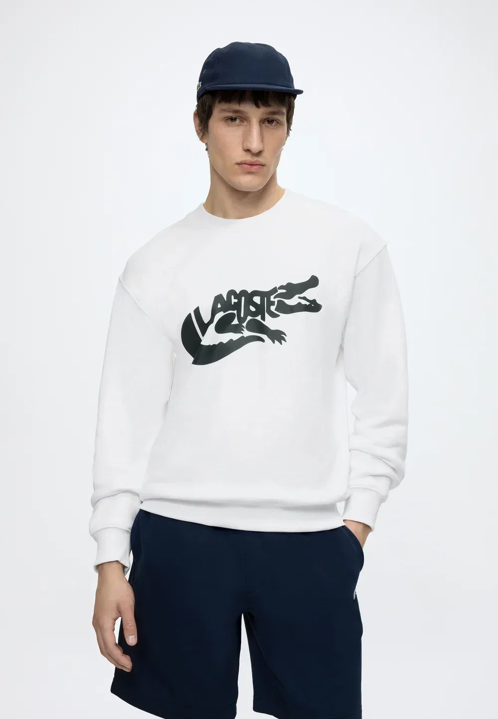 Толстовка унисекс Lacoste, White — фото 4
