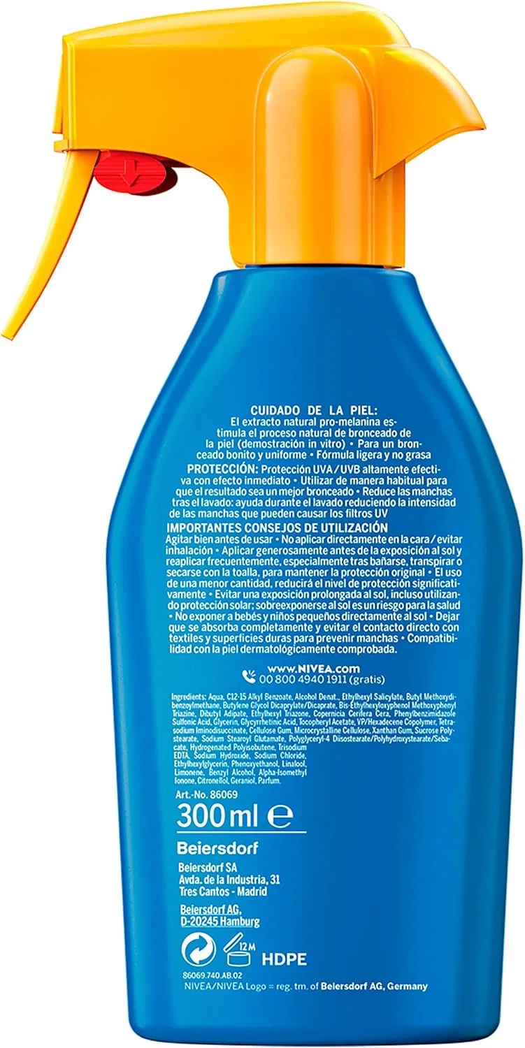 Спрей для загара SPF30 Nivea Sun, 300 мл, Красный — фото 2