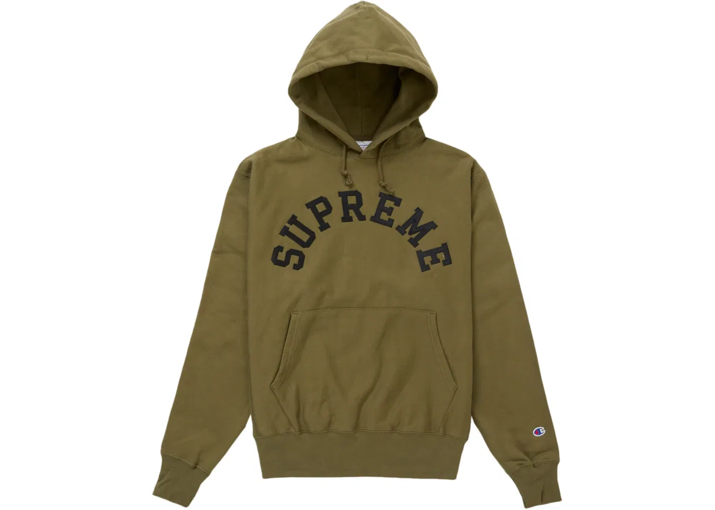 Мужская худи Supreme Champion Hooded Sweatshirt (SS25) Supreme, Olive