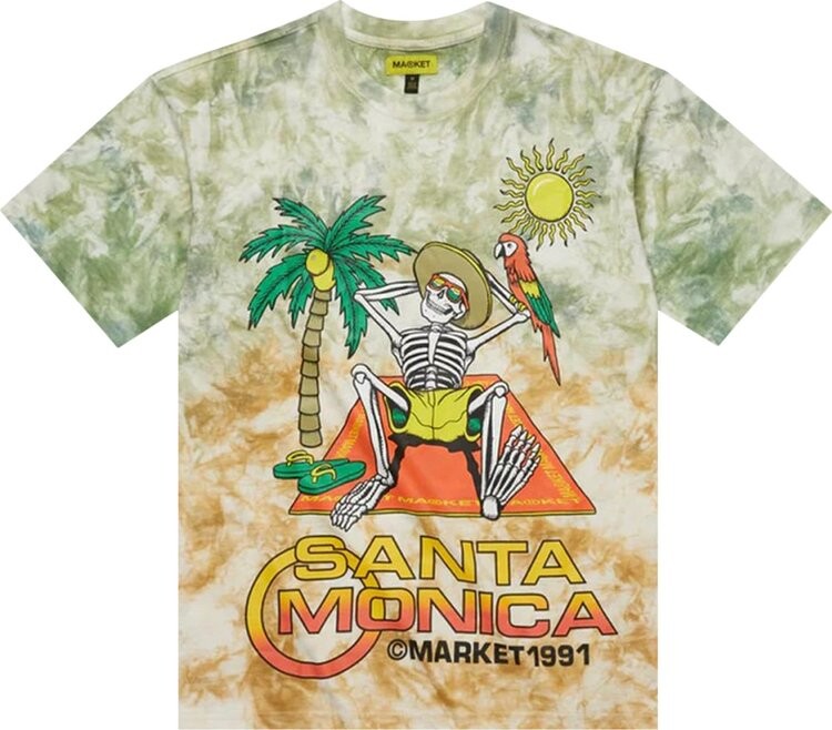 

Футболка Market Paradise At Skelly'S Tee 'Tie Dye', разноцветный