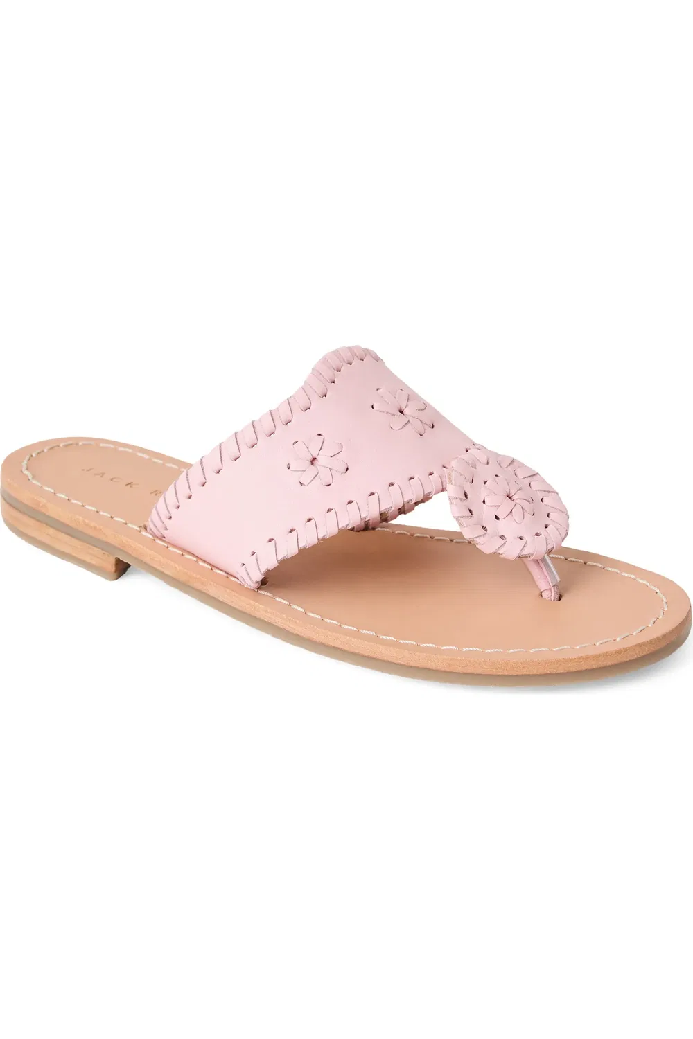 Детские сандалии с кожаными ремешками Jacks Jack Rogers, Chalk Pink