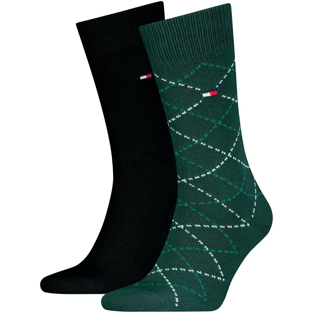 Мужские носки с ромбовидным узором Argyle socks Tommy hilfiger, Green
