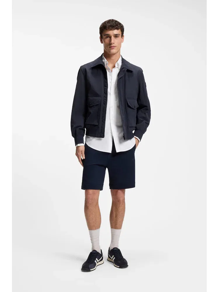 Куртка из мятой ткани с водоотталкивающей пропиткой BOSS, Navy — фото 2