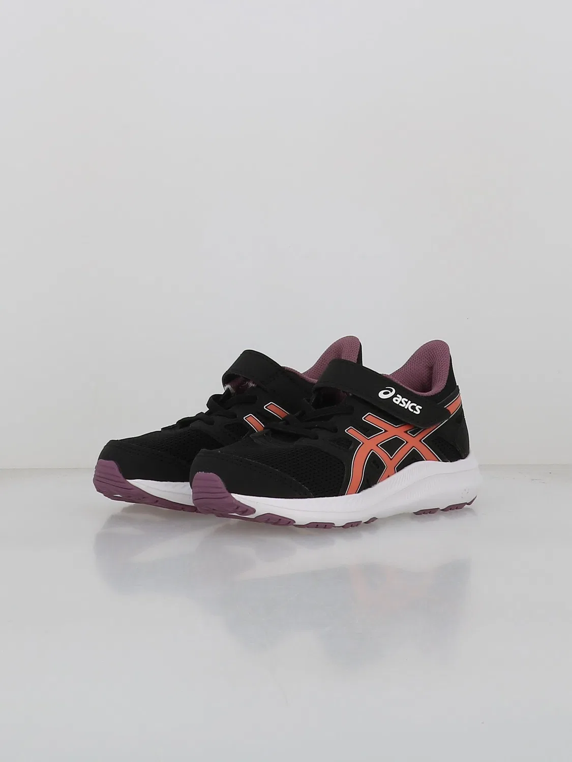 Детские кроссовки для мальчиков с закрытой пяткой Jolt 4 Ps ASICS, Black Red Desert — фото 2
