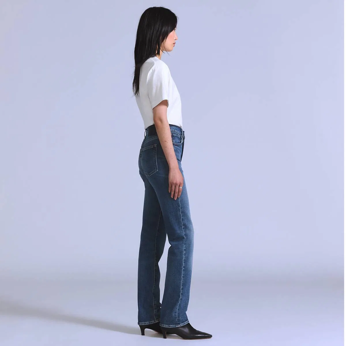 Женские узкие джинсы Levi's, Octave - Blue — фото 4
