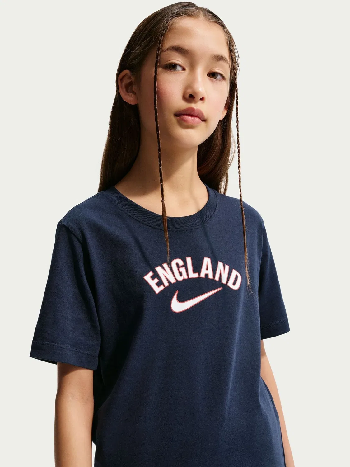 Футболка Nike England Wordmark, синяя — фото 3
