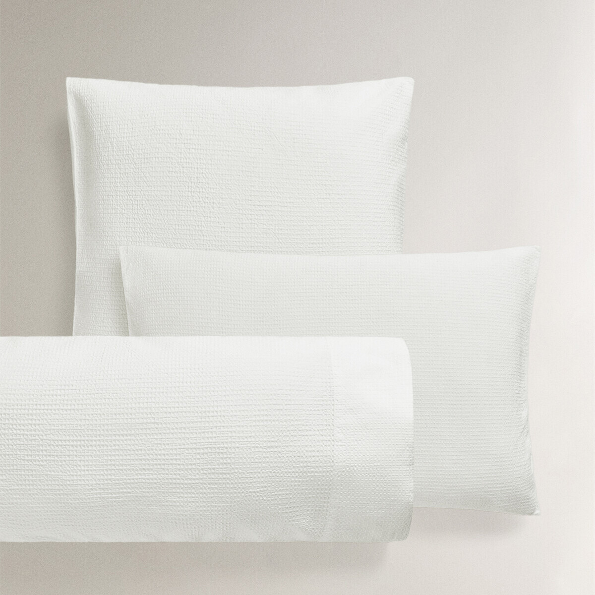 

Наволочка Zara Home Waffle-Knit, белый