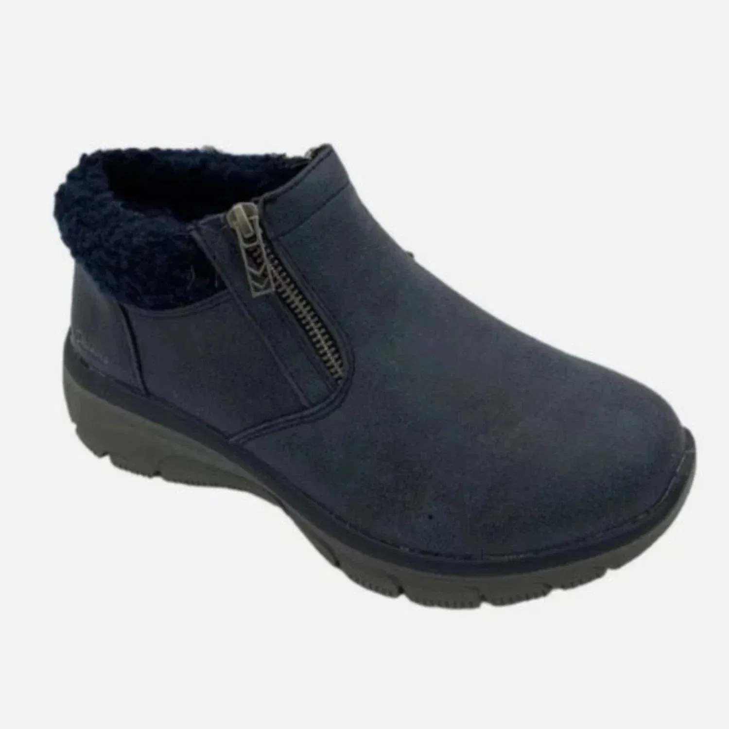 Мужские зимние ботинки Skechers Easy Going-Social Mode 167868-NVY темно-синего цвета ZAP1285