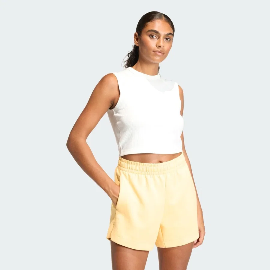 Женский топ-майка из рибаны All Szn Rib Tank adidas, Розовый