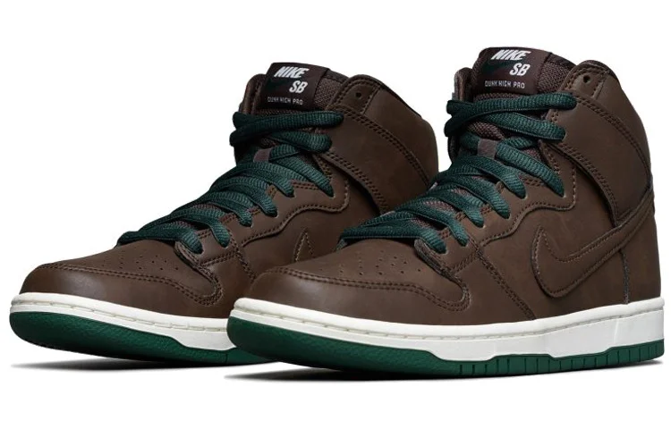 Кроссовки Nike SB Dunk High, коричневый — фото 3