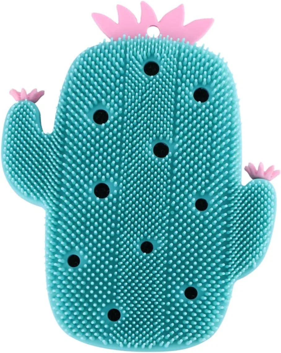 Щетка для тела, Silicone, WRITWAA, 13.5x10.3x2.5 см, Green