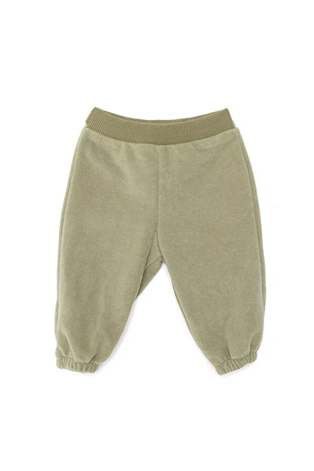 Детские штаны для девочек из флиса Ebebek Hello Baby, Khaki
