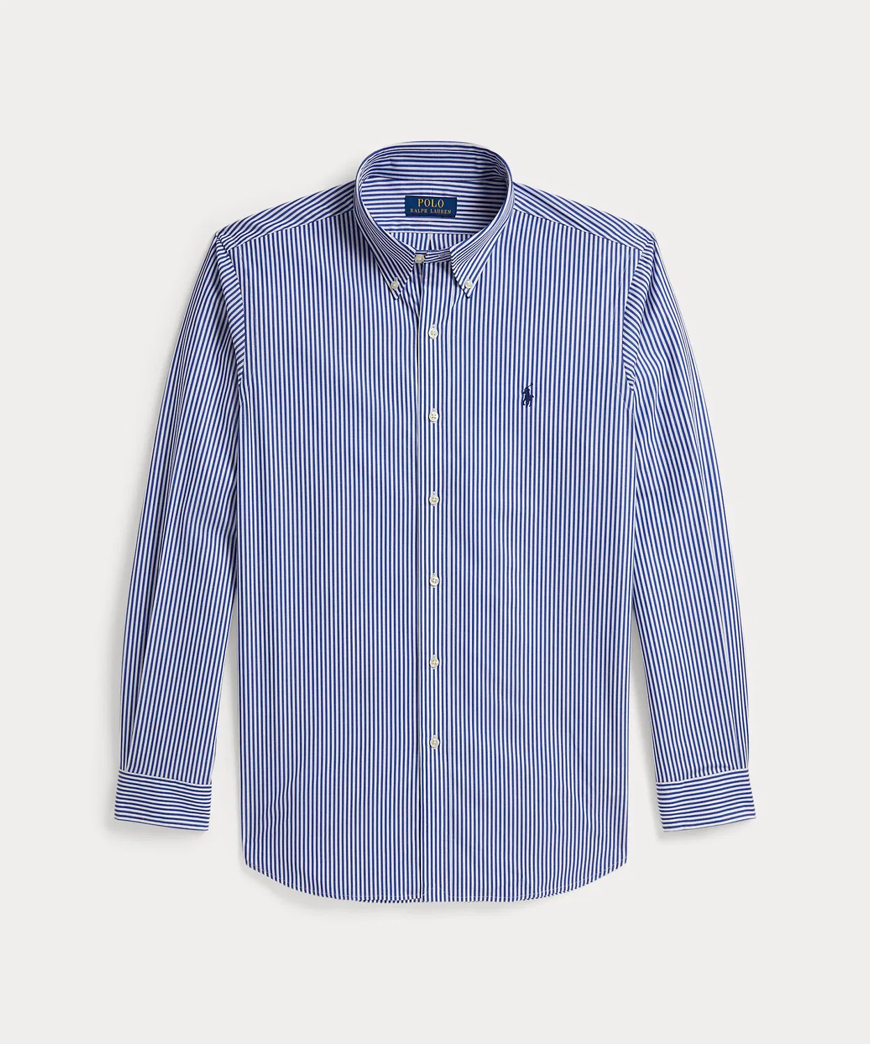 Мужская рубашка классического кроя с длинным рукавом в полоску POLO RALPH LAUREN, Blue