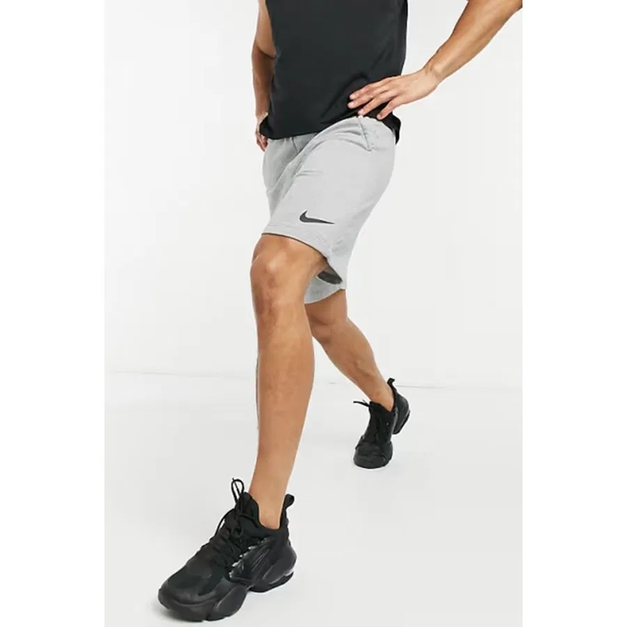 Спортивные шорты Dri Fit Fleece с утягивающим поясом Nike, Серый — фото 3